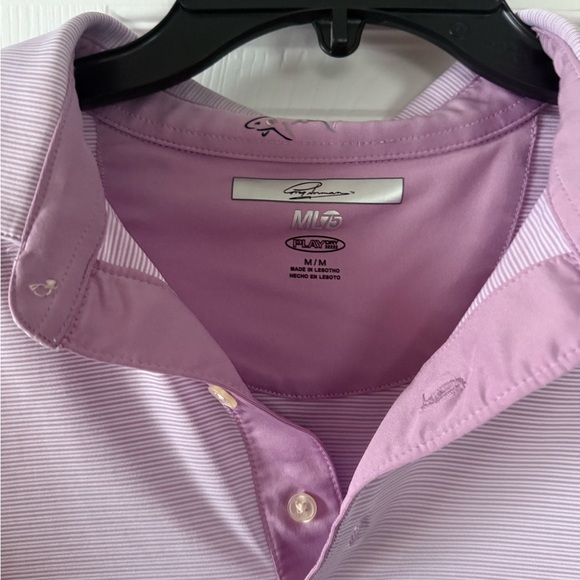 Greg Norman Collection Light Purple Polo Shirt - Picture 2 of 3